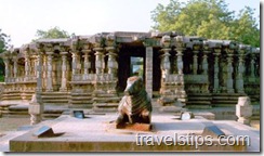 nandi in thousand pillar temple in warangal